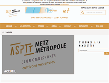 Tablet Screenshot of metzmetropole.asptt.com