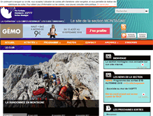 Tablet Screenshot of pau-montagne.asptt.com