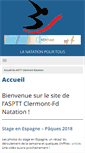 Mobile Screenshot of clermont-ferrand-natation.asptt.com