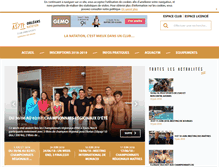 Tablet Screenshot of orleans-natation.asptt.com