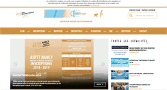 Desktop Screenshot of nancy-meurthe-et-moselle-natation.asptt.com